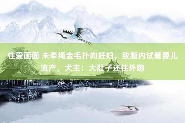 性爱画面 未牵绳金毛扑向妊妇，致腹内试管婴儿流产，犬主：大肚子还往外跑