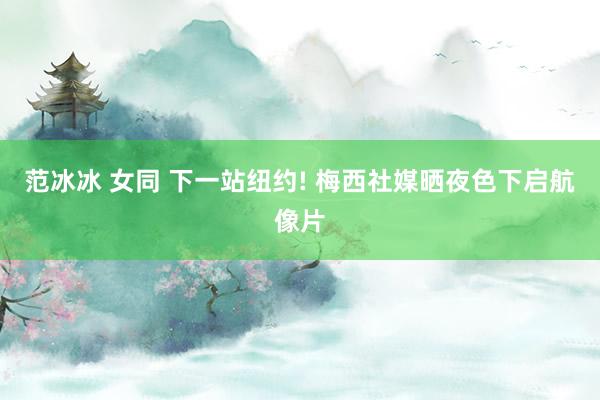 范冰冰 女同 下一站纽约! 梅西社媒晒夜色下启航像片