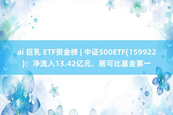 ai 巨乳 ETF资金榜 | 中证500ETF(159922)：净流入13.42亿元，居可比基金第一