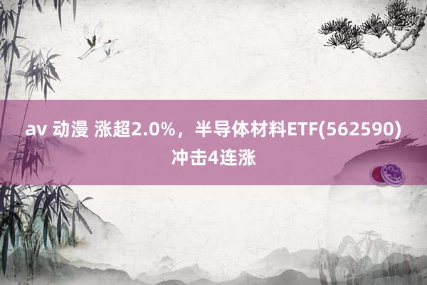 av 动漫 涨超2.0%，半导体材料ETF(562590)冲击4连涨