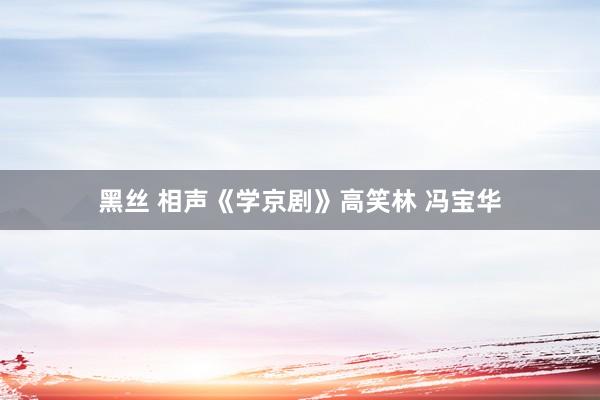黑丝 相声《学京剧》高笑林 冯宝华